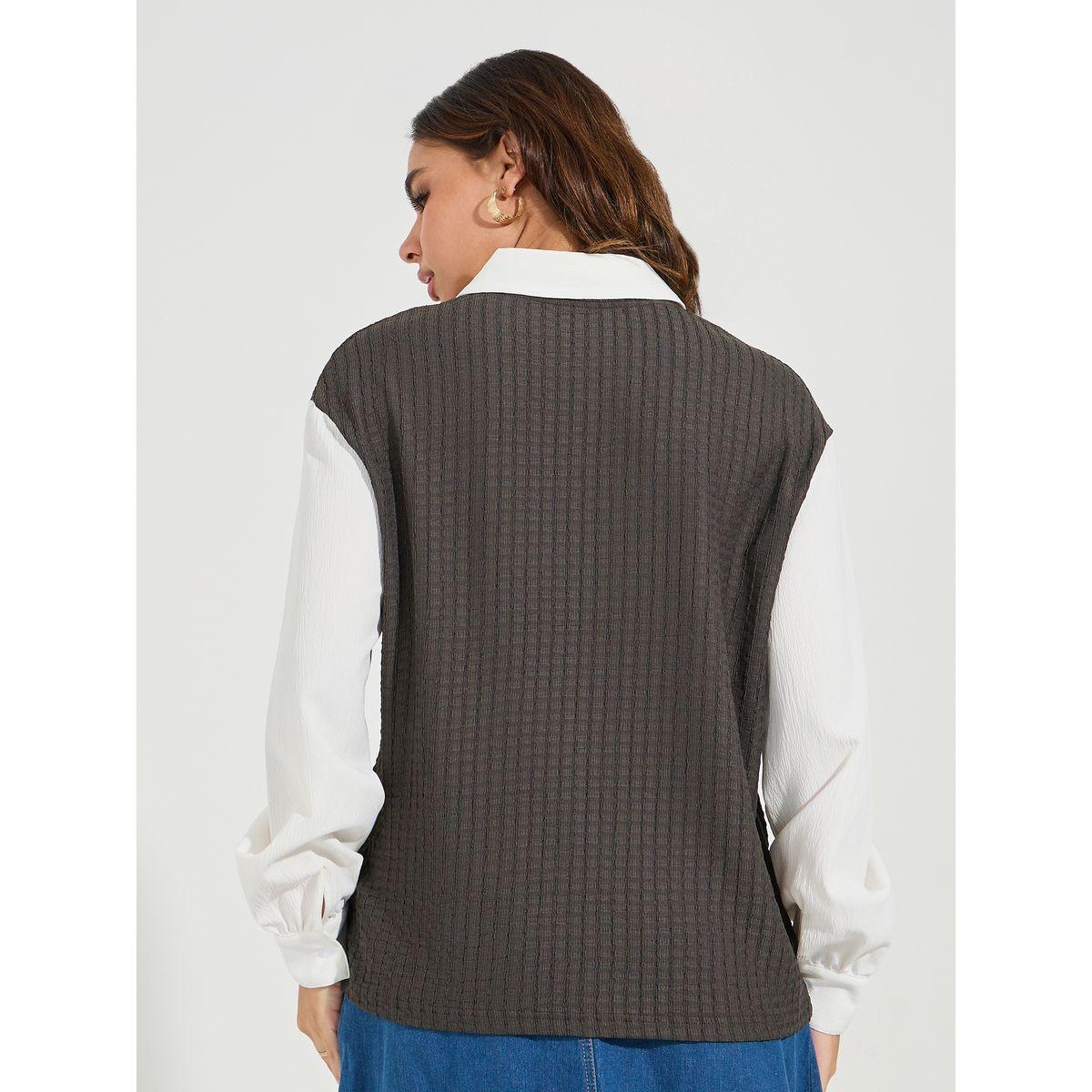 Styli Elevate Knit Oversized Regular Length Shirt-women-clothing-shirtsandblouses-shirts-image-5