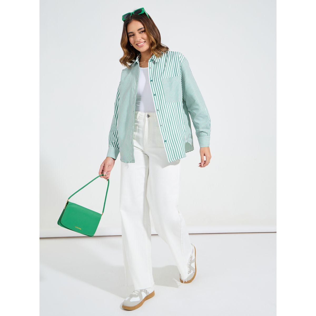 Styli Elevate Striped Dropped Shoulder Oversized Shirt-women-clothing-shirtsandblouses-shirts-image-2