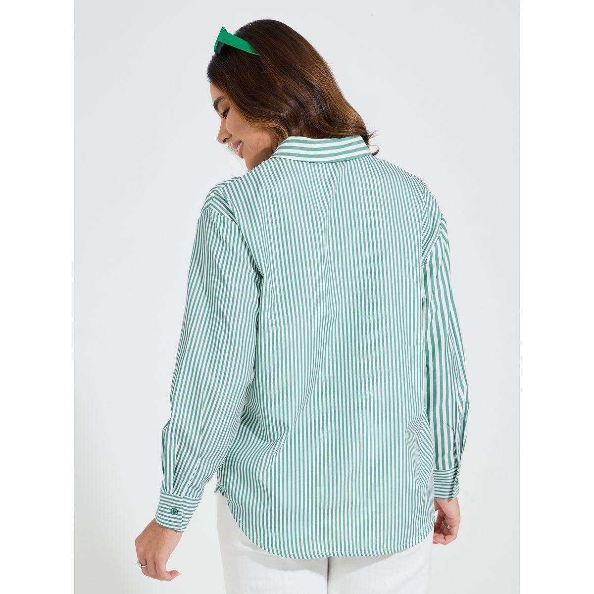 Styli Elevate Striped Dropped Shoulder Oversized Shirt-women-clothing-shirtsandblouses-shirts-image-5