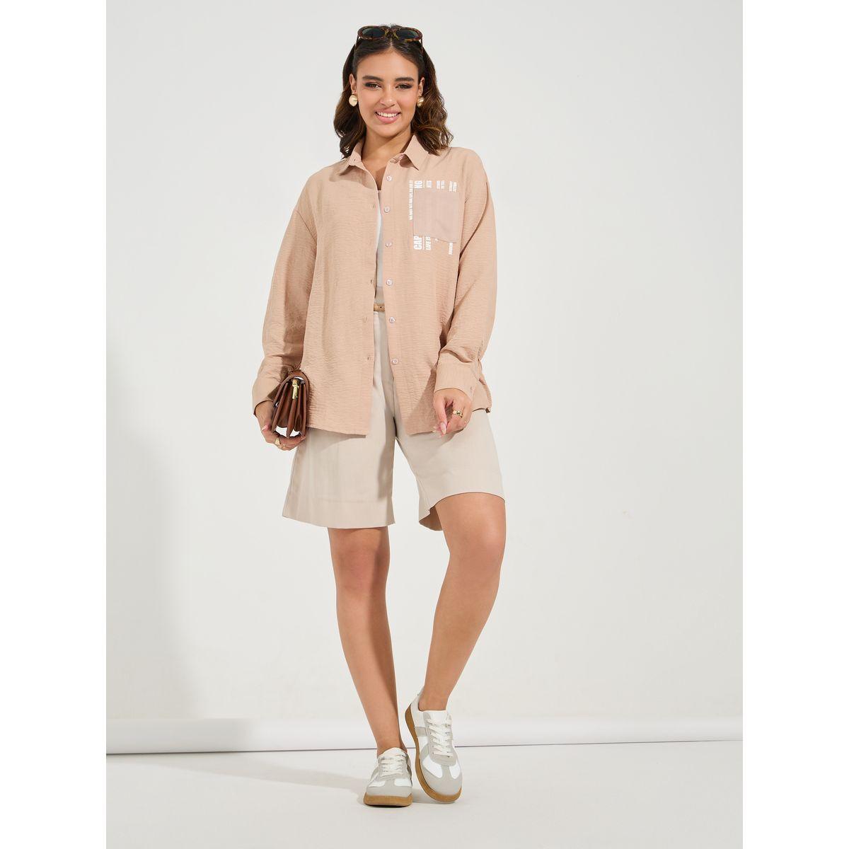 Styli Elevate Printed Pocket Detail Oversized Longline Shirt-women-clothing-shirtsandblouses-shirts-image-2