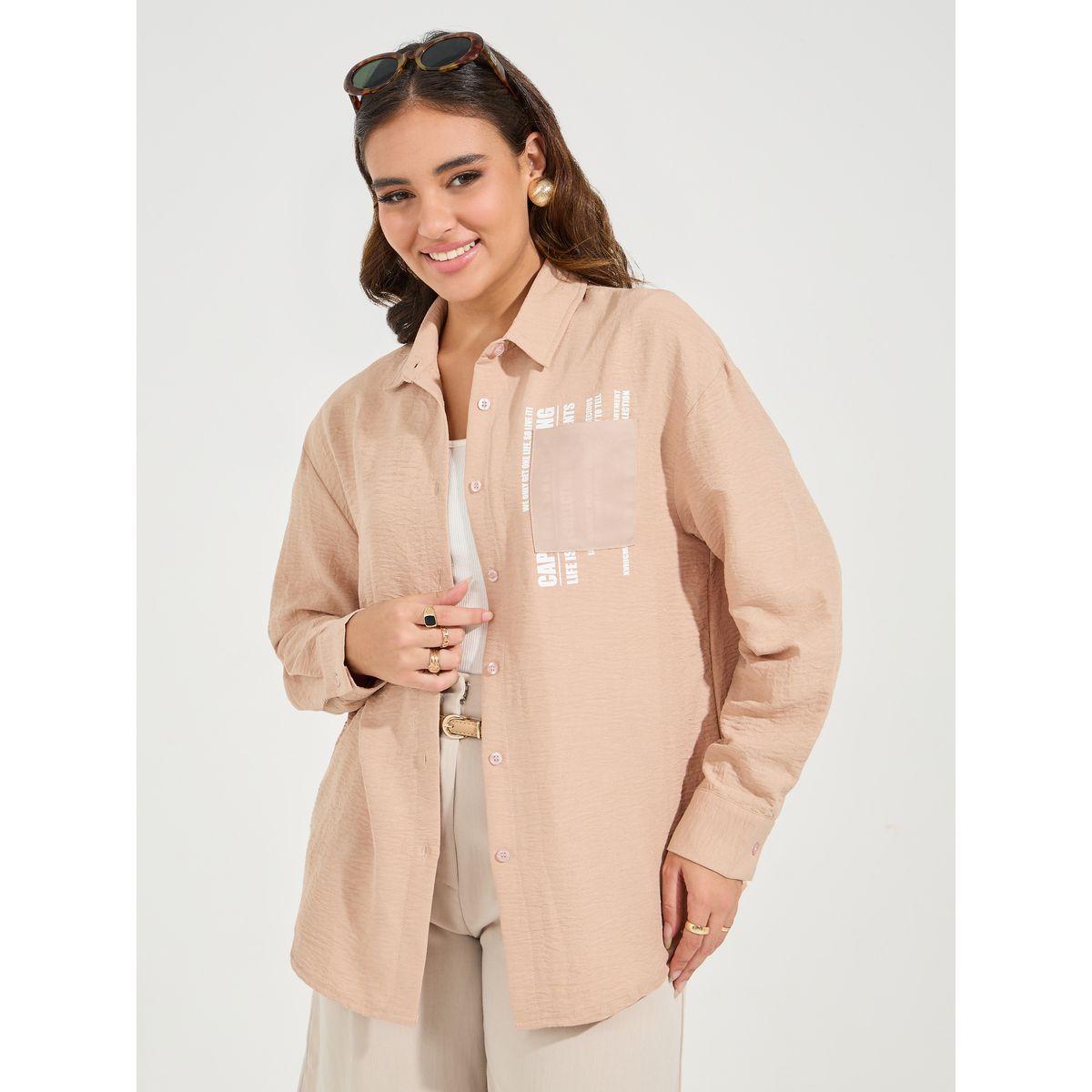 Styli Elevate Printed Pocket Detail Oversized Longline Shirt-women-clothing-shirtsandblouses-shirts-image-3
