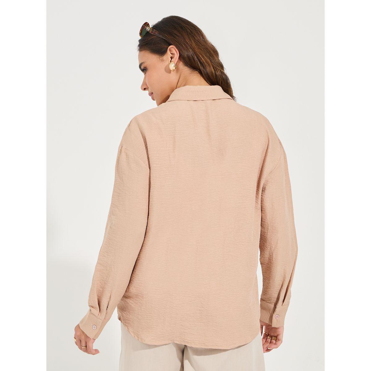 Styli Elevate Printed Pocket Detail Oversized Longline Shirt-women-clothing-shirtsandblouses-shirts-image-5