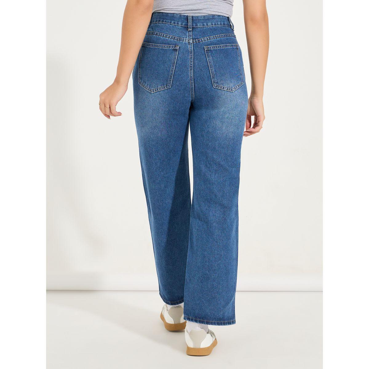 Styli Solid Wide Leg Full Length Jeans-women-clothing-bottoms-jeans-image-4