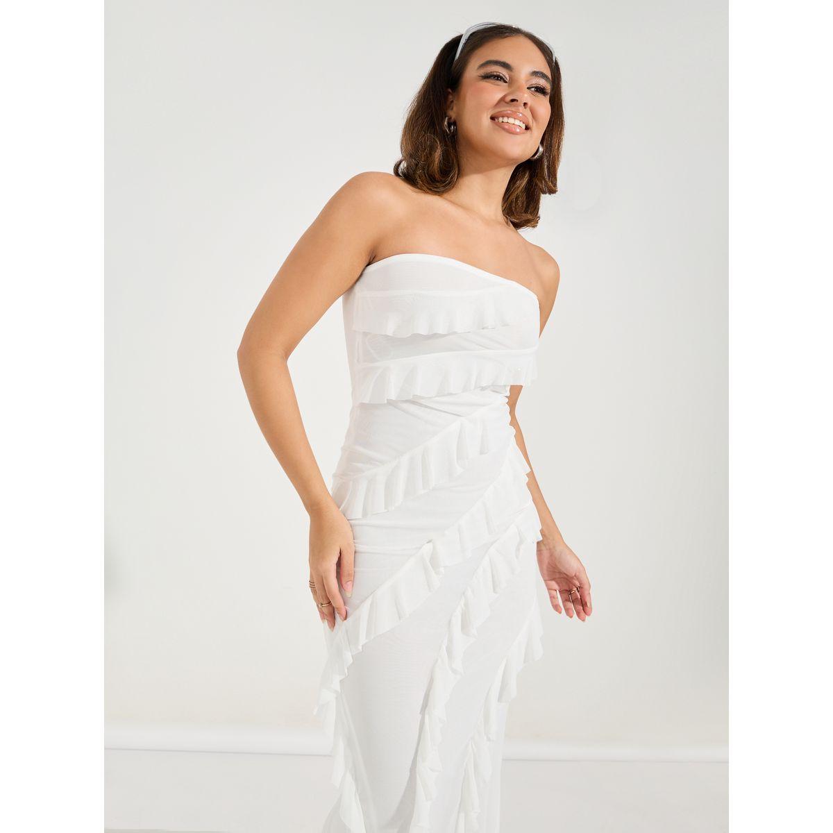 Styli Bandeau Neck Ruffled Bodycon Midi Dress-women-clothing-dresses-image-4