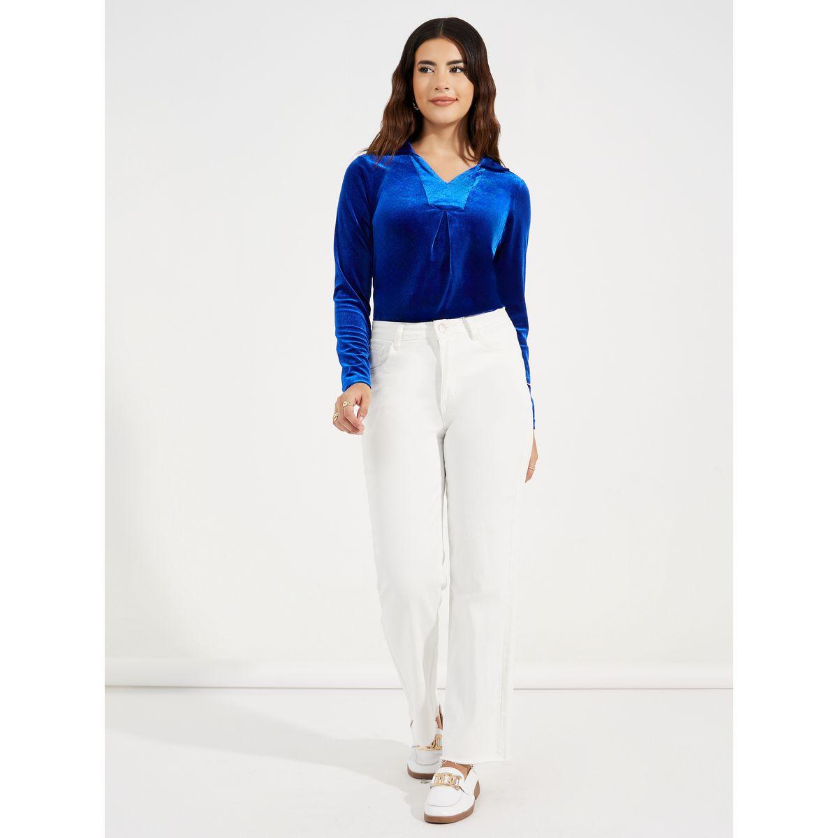 بلوزة مخمل باكمام طويلة-women-clothing-shirtsandblouses-blouses-image-3
