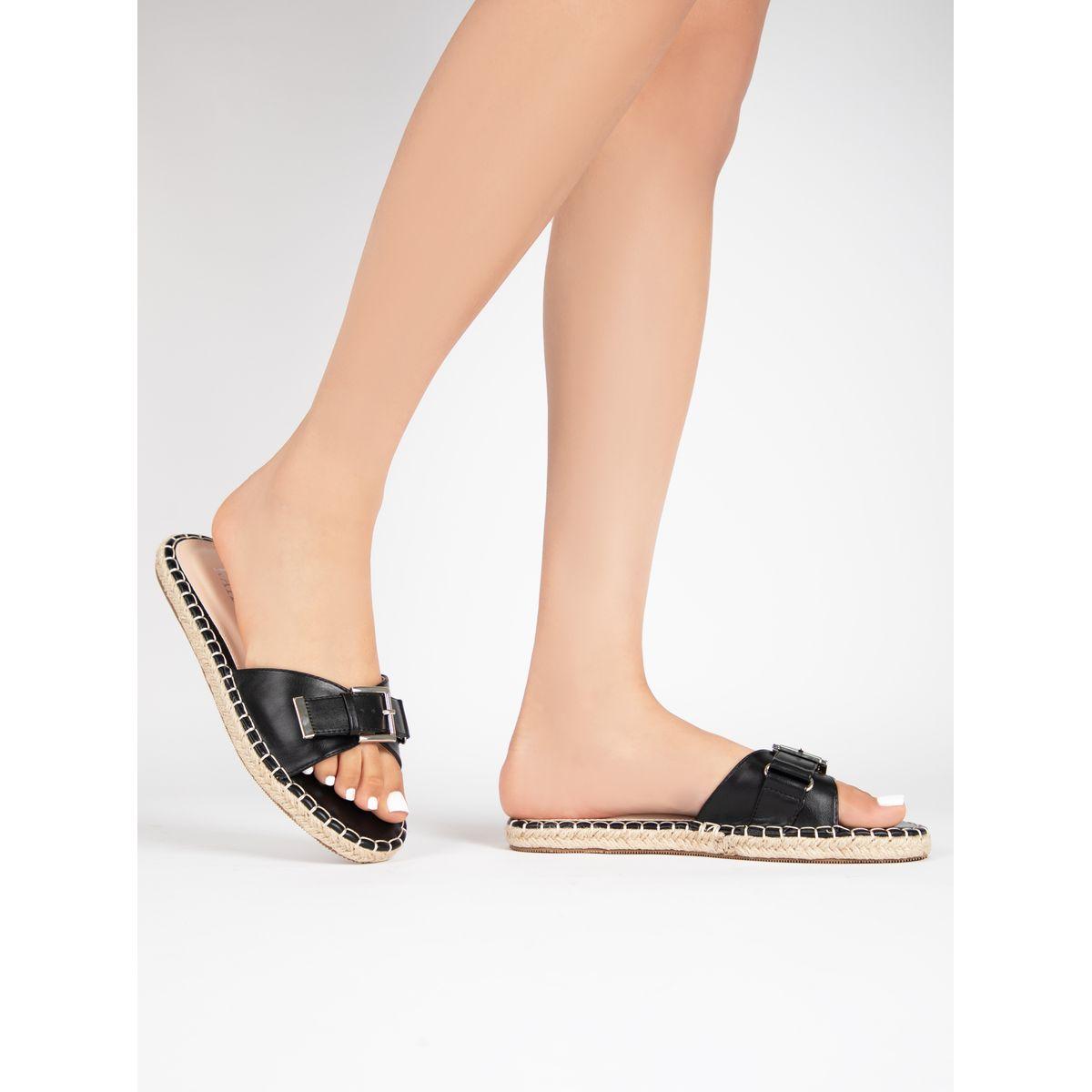 Raid X Styli  Buckle Detail Flat Espadrille Sandals-women-shoes-sandals-flats-image-2