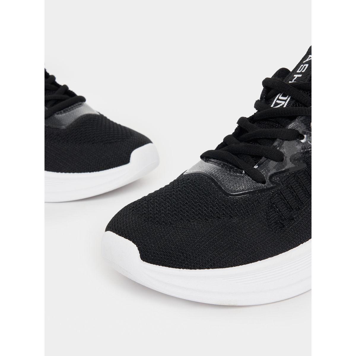 Styli Mesh Textured Lace Up Sneakers-women-shoes-sneakers-image-3