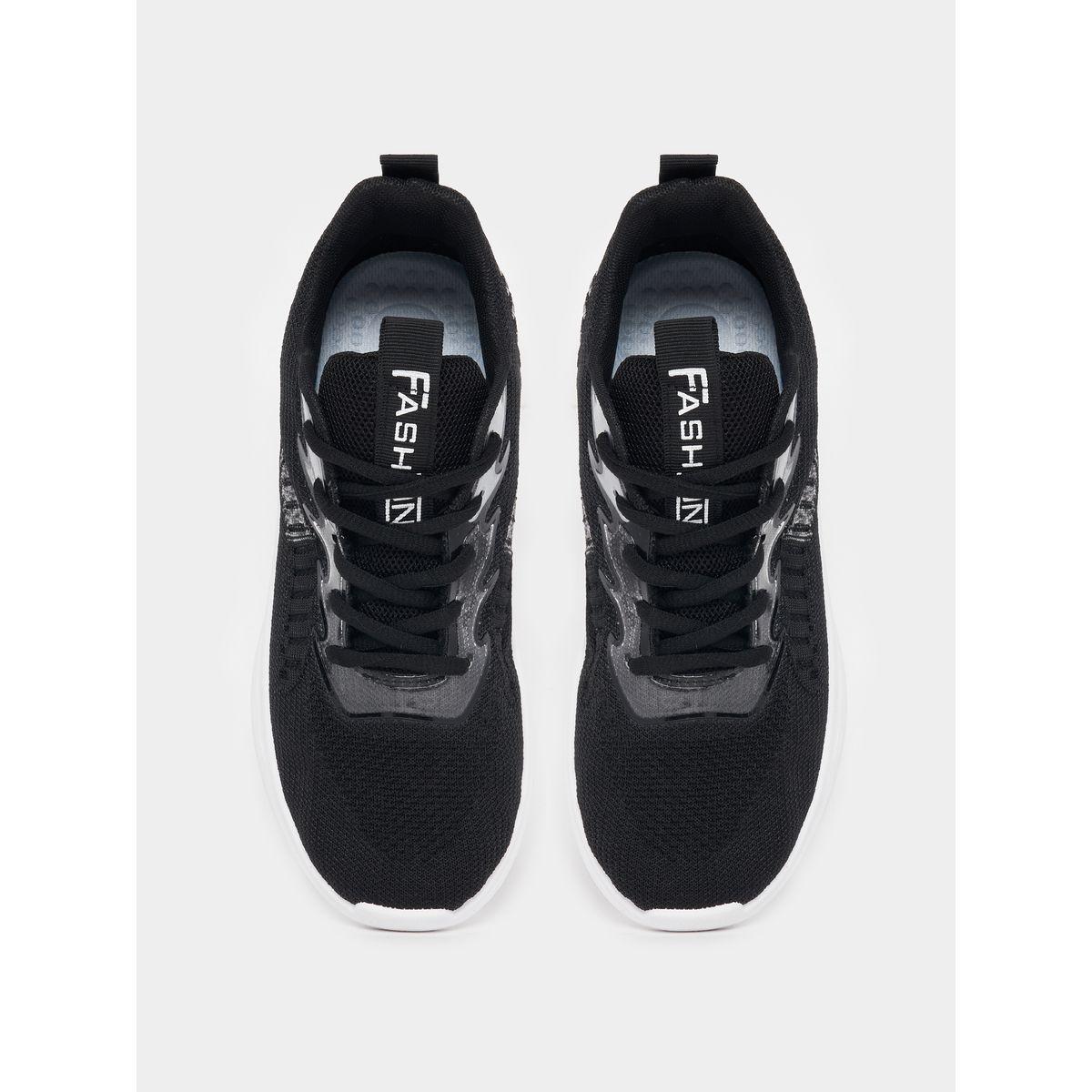 حذاء سنيكرز بتفاصيل بارزة الملمس مع رباط غلق-women-shoes-sneakers-image-5