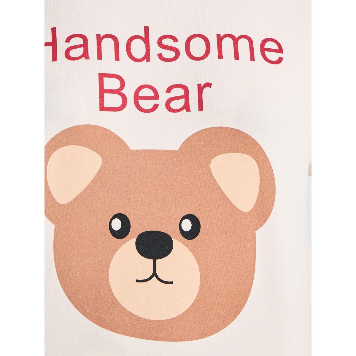 Styli Bear Print T-Shirt & Pyjama Set-women-clothing-nightwear-pyjamas-longsets-image-3