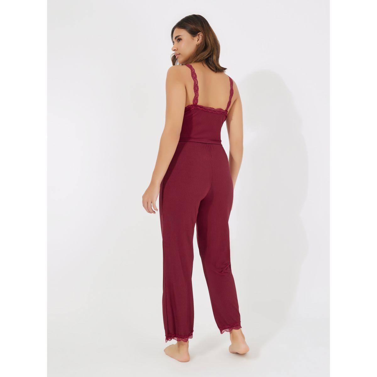 Styli Lace Cami Top & Pyjama Set-women-clothing-nightwear-pyjamas-longsets-image-4