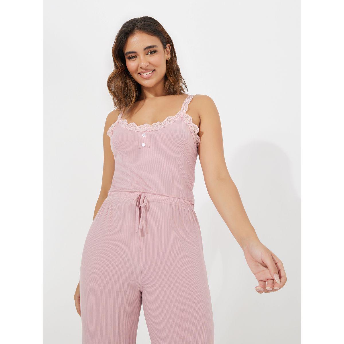 Styli Lace Cami Top & Pyjama Set-women-clothing-nightwear-pyjamas-longsets-image-2