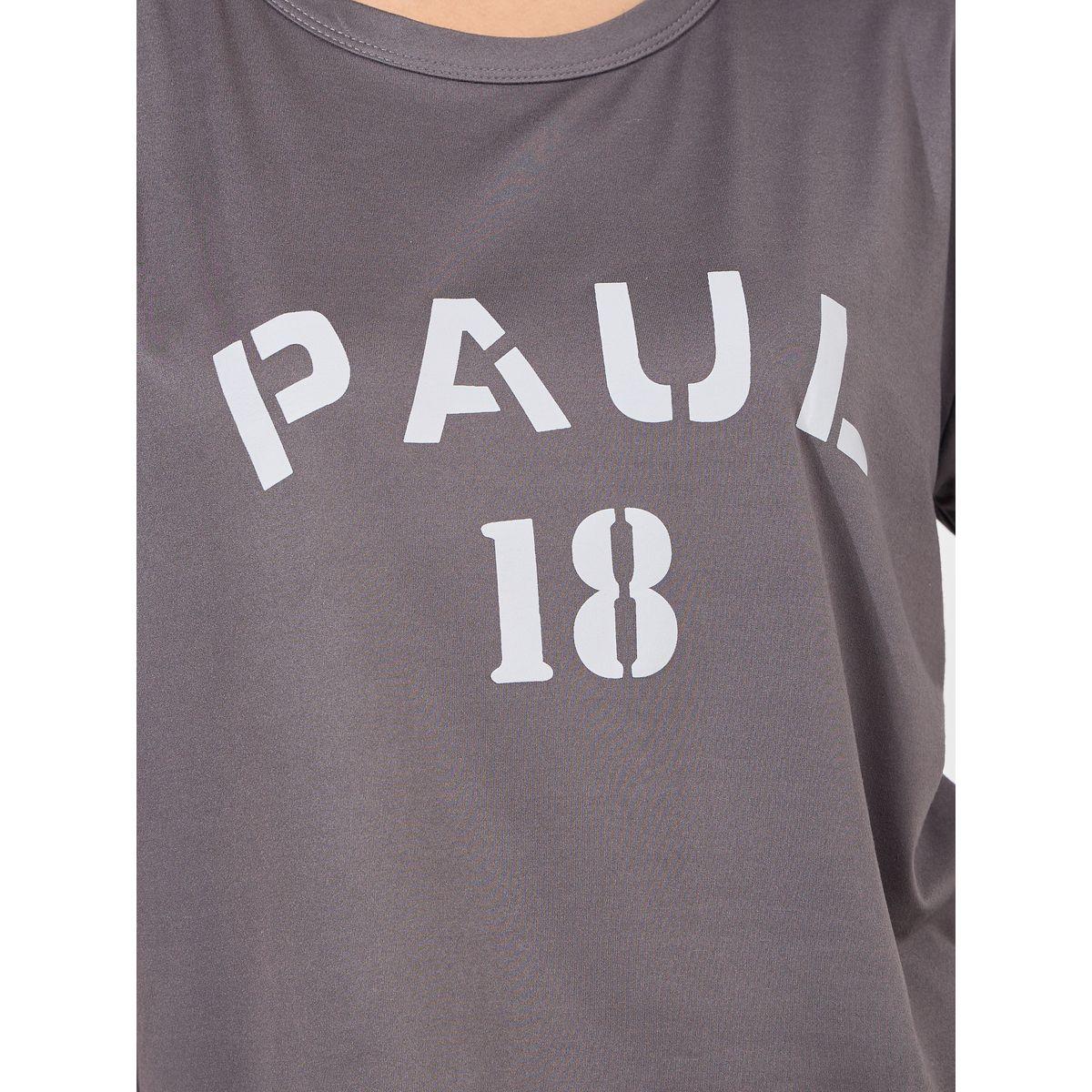طقم من بنطال بيجاما مع تيشيرت بوكسي بطبعة جرافيك-women-clothing-nightwear-pyjamas-longsets-image-3