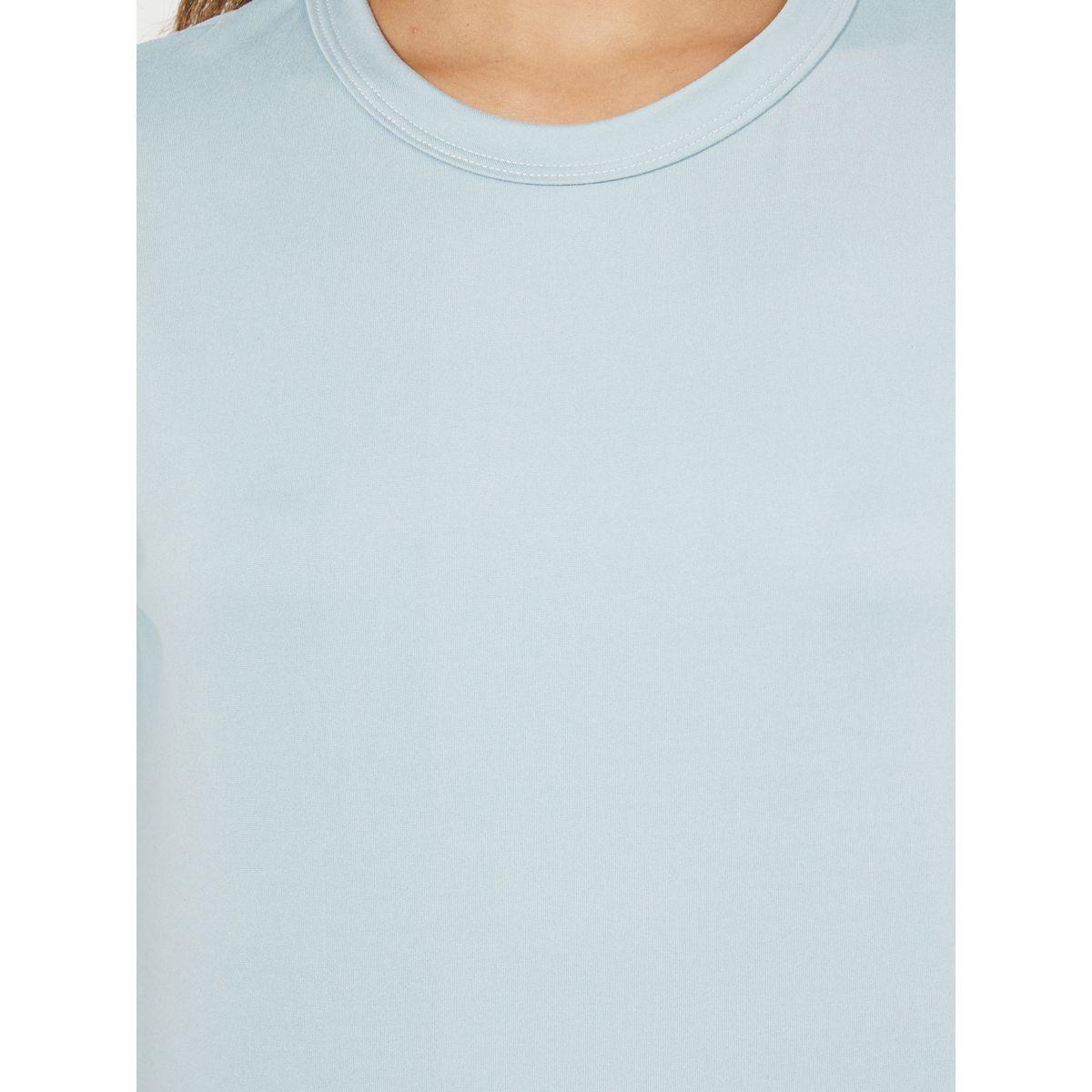 Styli Solid T-Shirt and Butterfly Print Pyjama Set-women-clothing-nightwear-pyjamas-longsets-image-3