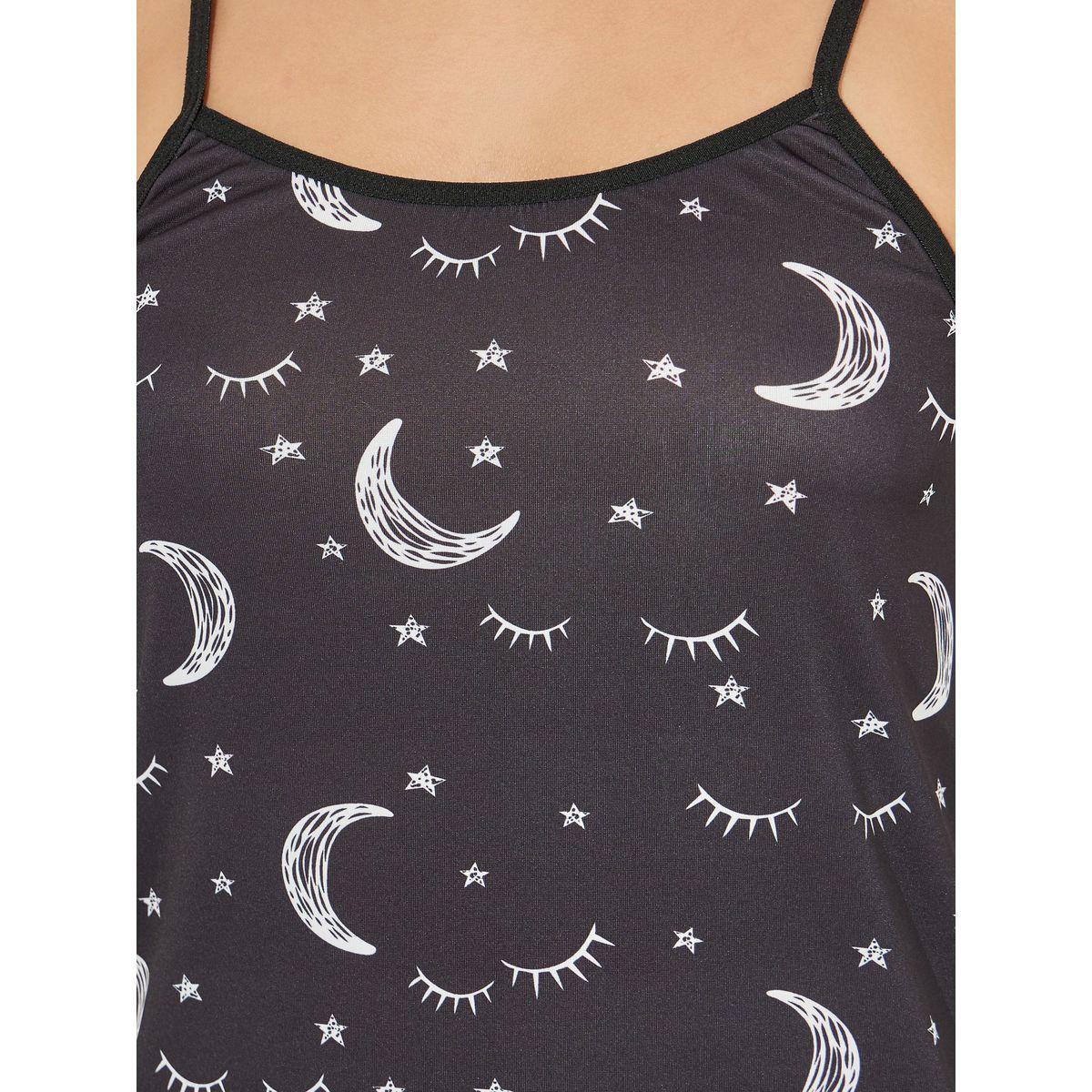Styli Star & Moon Printed Cami Slip Dress-women-clothing-nightwear-nighties-image-3