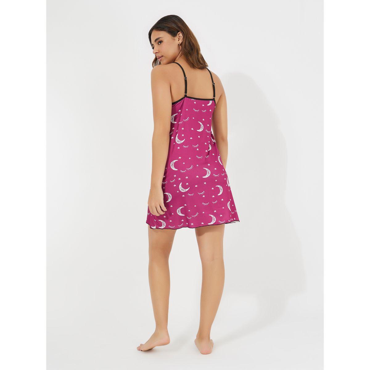 Styli Star & Moon Printed Cami Slip Dress-women-clothing-nightwear-nighties-image-6
