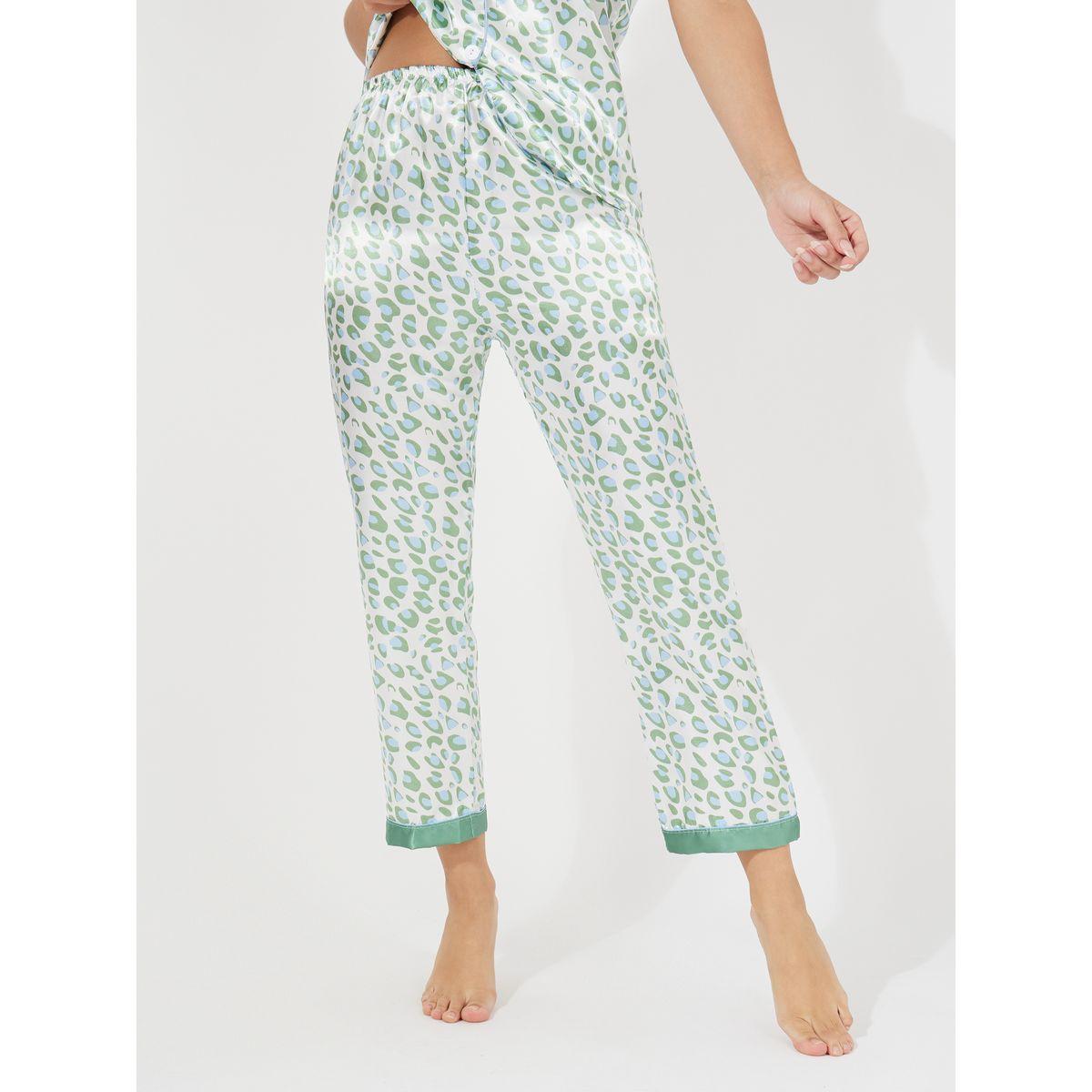 Styli Animal Print Button Placket Shirt & Pyjama Set-women-clothing-nightwear-pyjamas-longsets-image-6