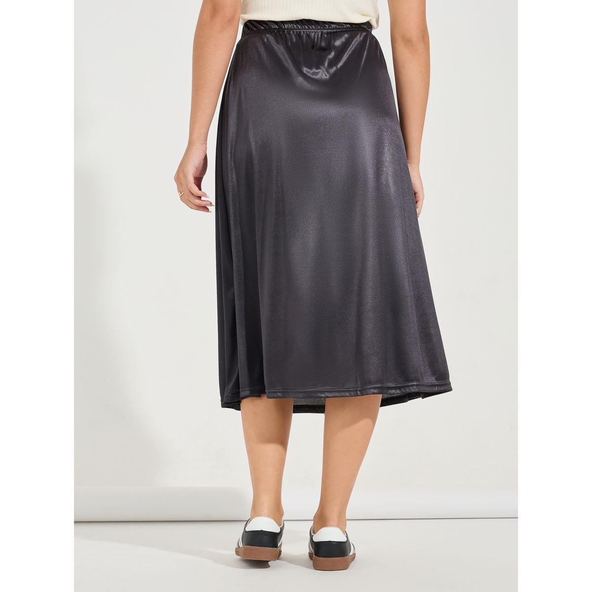 Styli Elastic Waistband A-Line Midi Skirt-women-clothing-bottoms-skirts-image-4