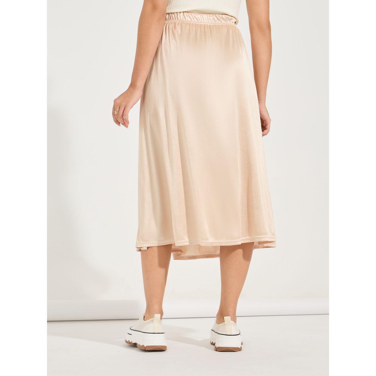 Styli Elastic Waistband A-Line Midi Skirt-women-clothing-bottoms-skirts-image-4