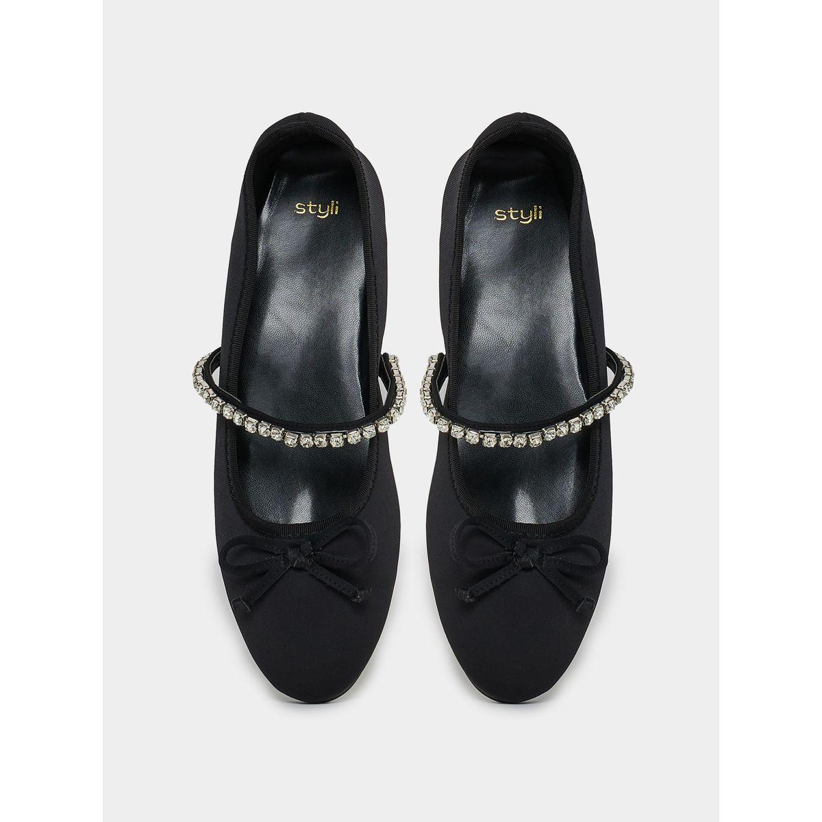 Styli Embellished Strap Ballerina Shoes-women-shoes-loafersandmoccasins-image-4