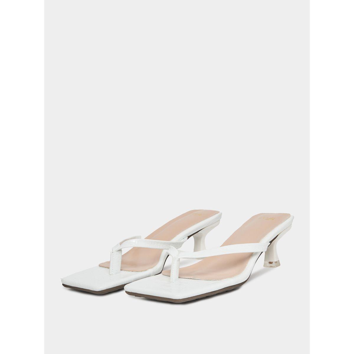 Styli Plain Thong Strap Sandals-women-shoes-heels-image-2