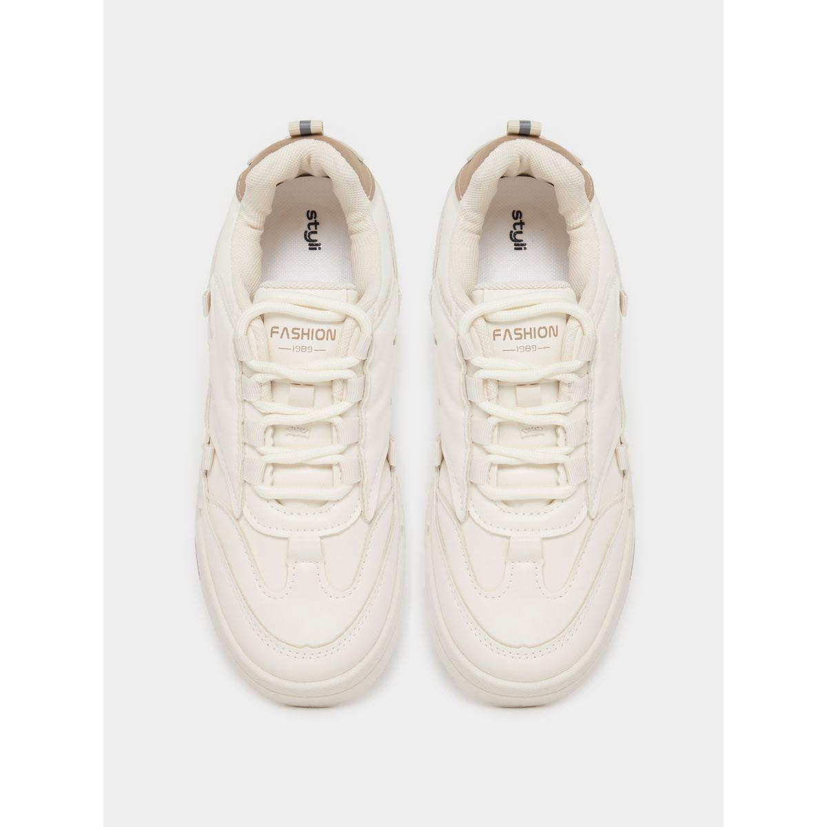 Styli Solid Platform Lace Up Sneakers-women-shoes-sneakers-image-6