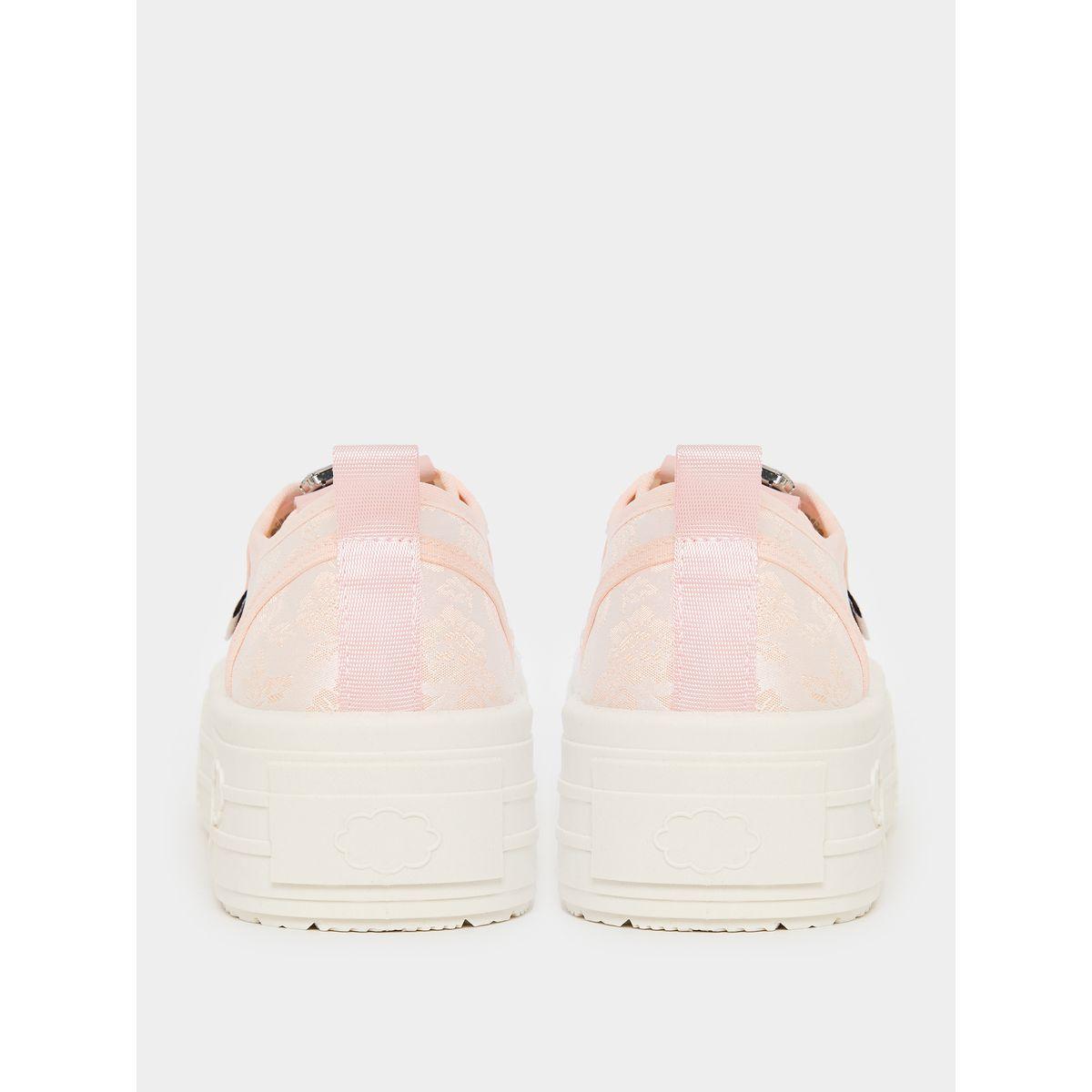 Styli Embellished Lace Up Platform Shoes-women-shoes-sneakers-image-4