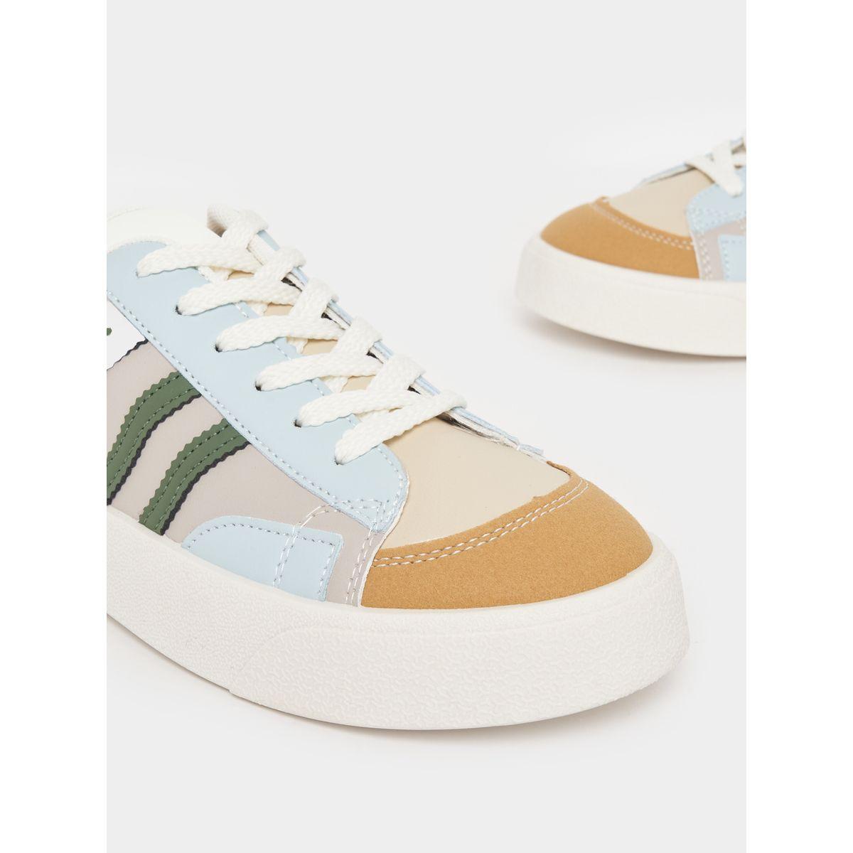 Styli Striped Design Skater Sneakers-women-shoes-sneakers-image-3