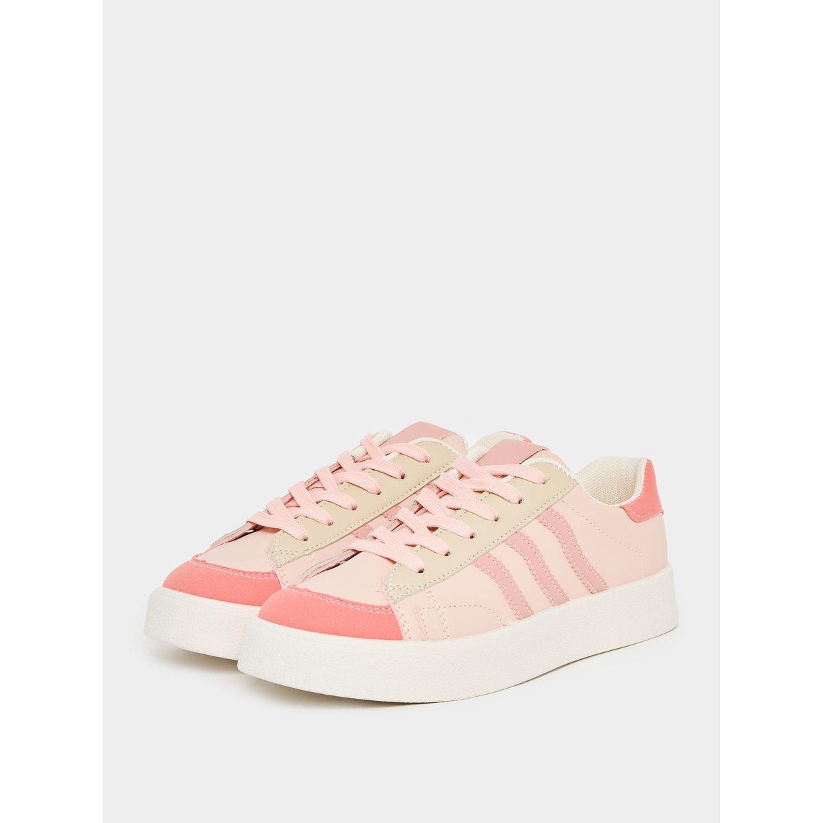 Styli Striped Design Skater Sneakers-women-shoes-sneakers-image-2
