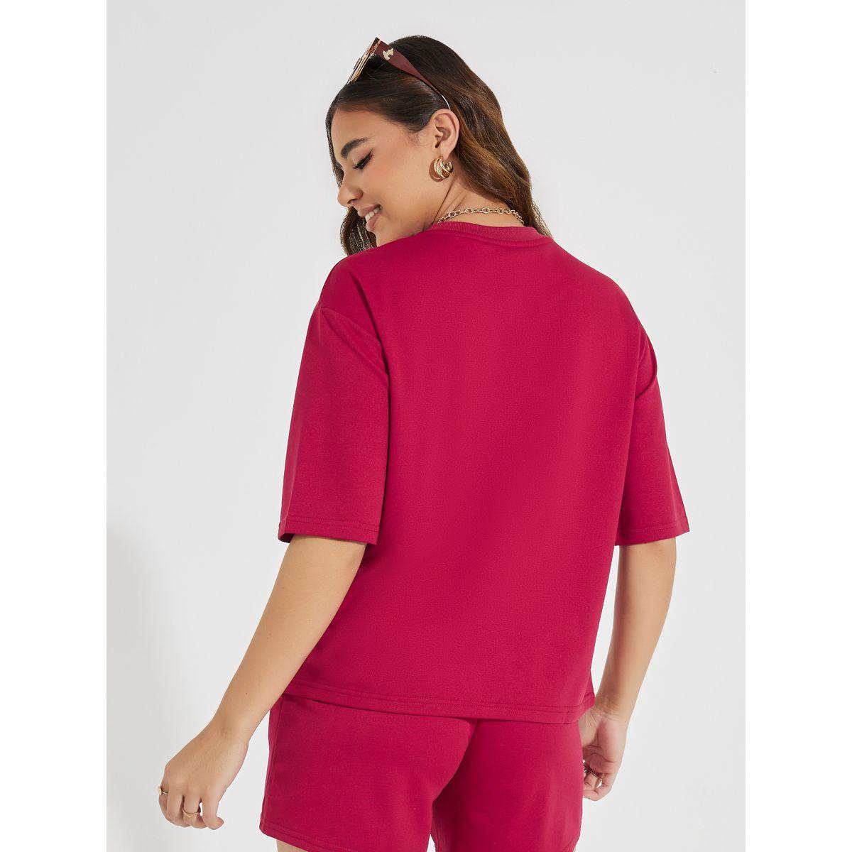 Styli Oversized NY Print T-Shirt with Dropped Shoulder-women-clothing-tshirts-image-5