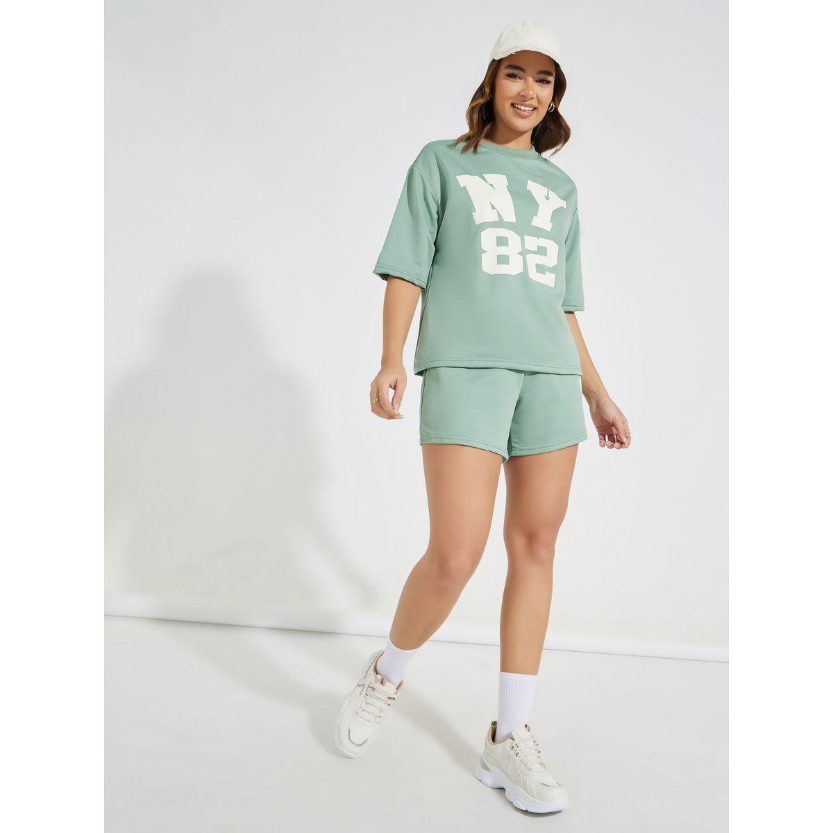 Styli Oversized NY Print T-Shirt with Dropped Shoulder-women-clothing-tshirts-image-2