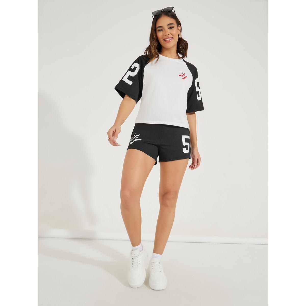 Styli Boxy Fit Color Block Raglan Sleeves Printed T-Shirt-women-clothing-tshirts-image-2