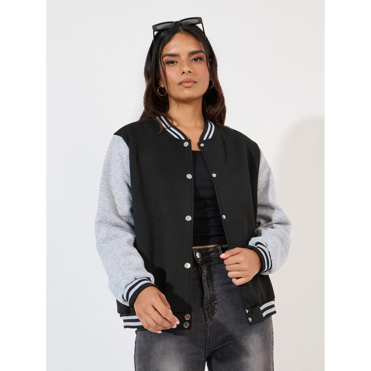 جاكيت بومبر فضفاض بطبعة فارسيتي-women-winterwear-coatsandjackets-jackets-image-1