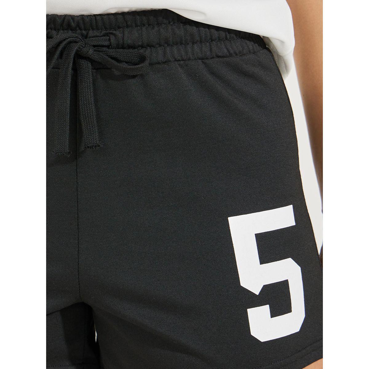 Styli Varsity Print Shorts with Drawstring-women-clothing-bottoms-shorts-image-3
