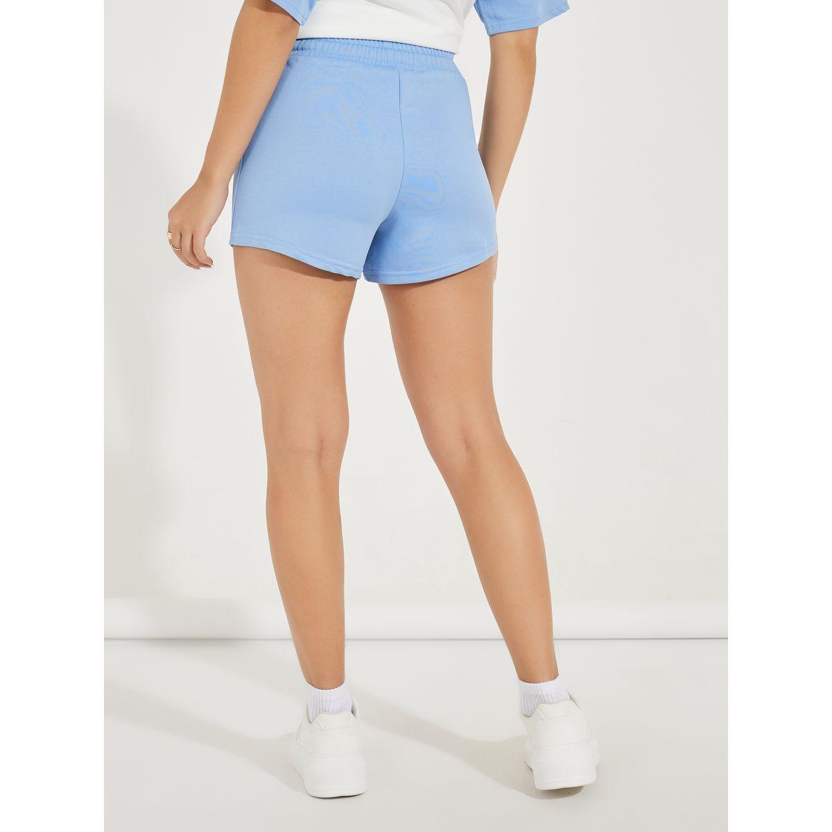 Styli Varsity Print Shorts with Drawstring-women-clothing-bottoms-shorts-image-4