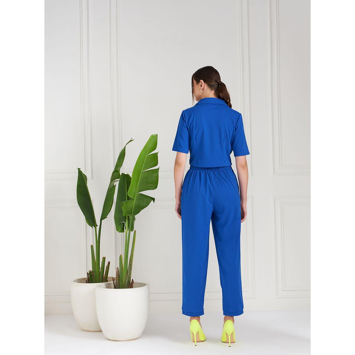 طقم منسق من بنطال مع بلوزة قصيرة أثينا × ستايلي-women-clothing-coordsets-image-5