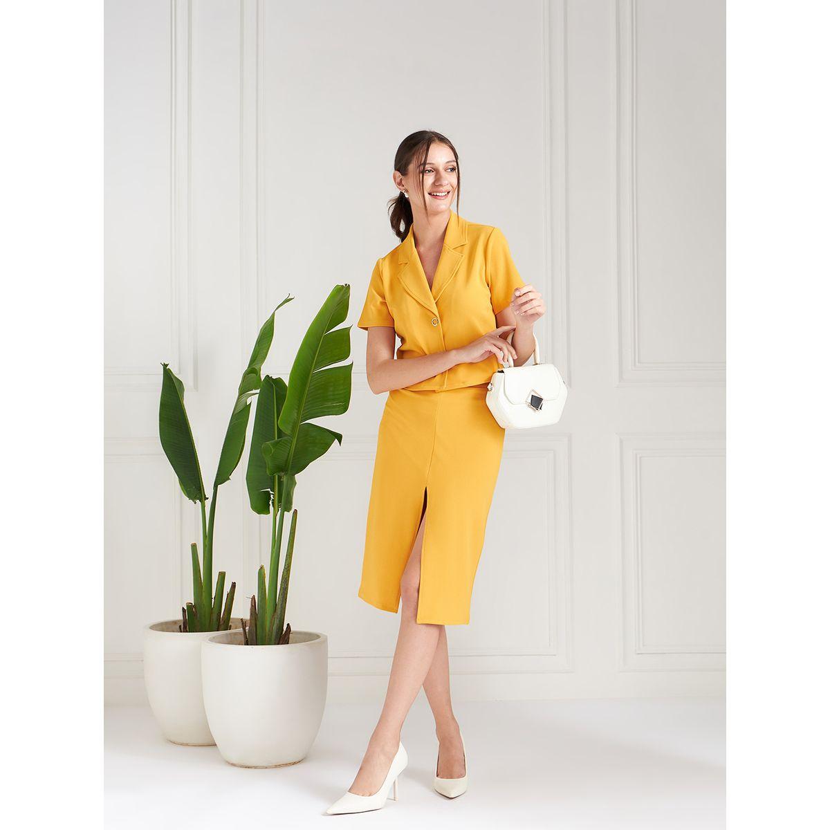 طقم منسق من بنطال مع بلوزة قصيرة أثينا × ستايلي-women-clothing-coordsets-image-3