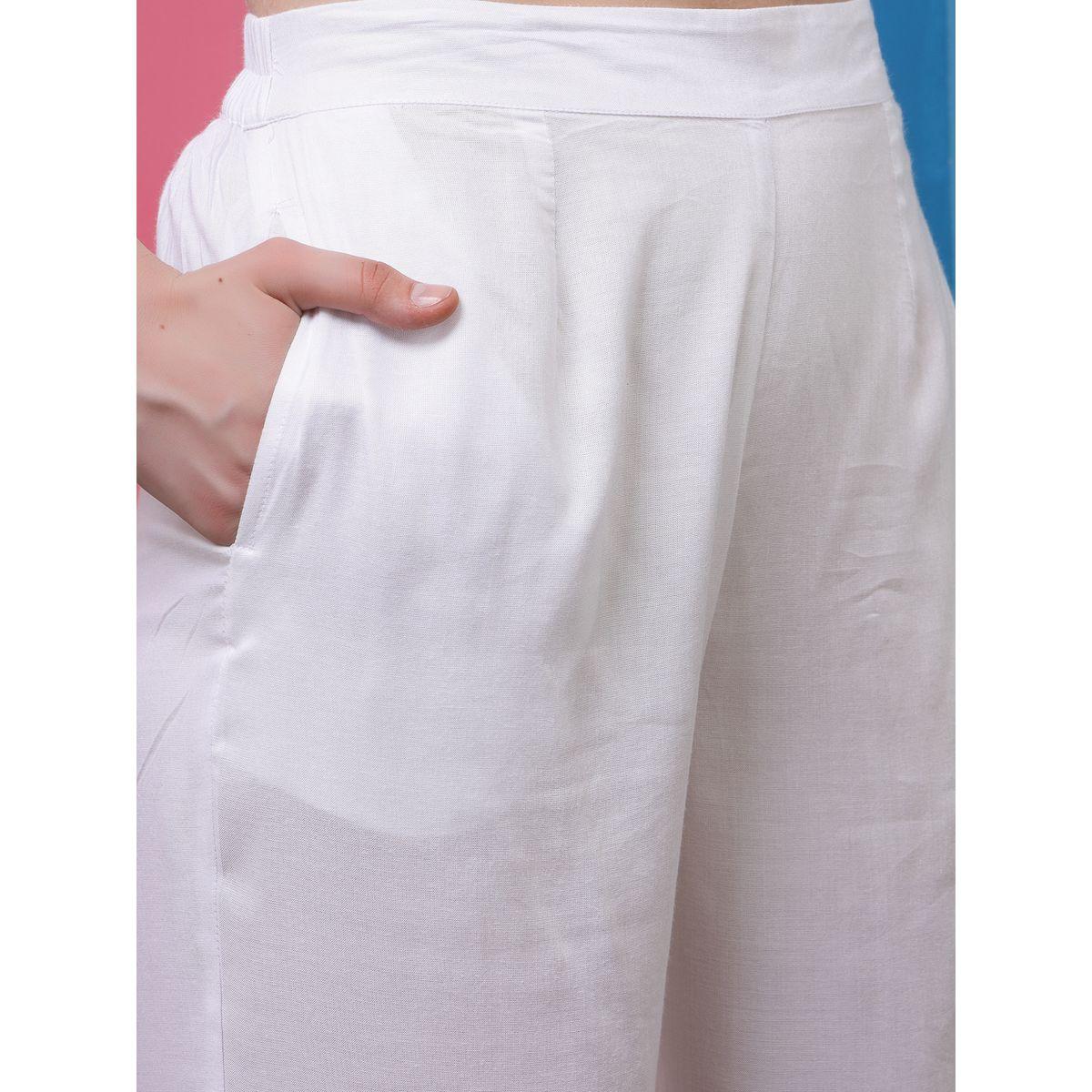 Athena X Styli  Self Design 3/4 Sleeves Shirt & Trousers Co-Ords-women-clothing-coordsets-image-2