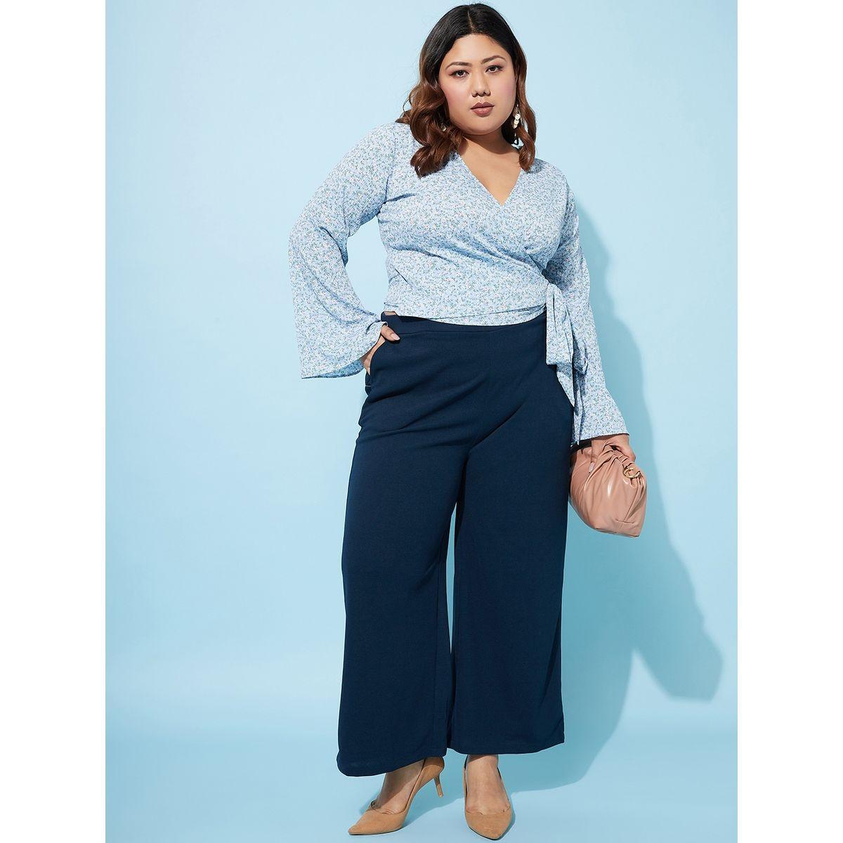 Athena X Styli  Plus Size Floral Print Wrap Top with Bell Sleeves-women-clothing-shirtsandblouses-blouses-image-6