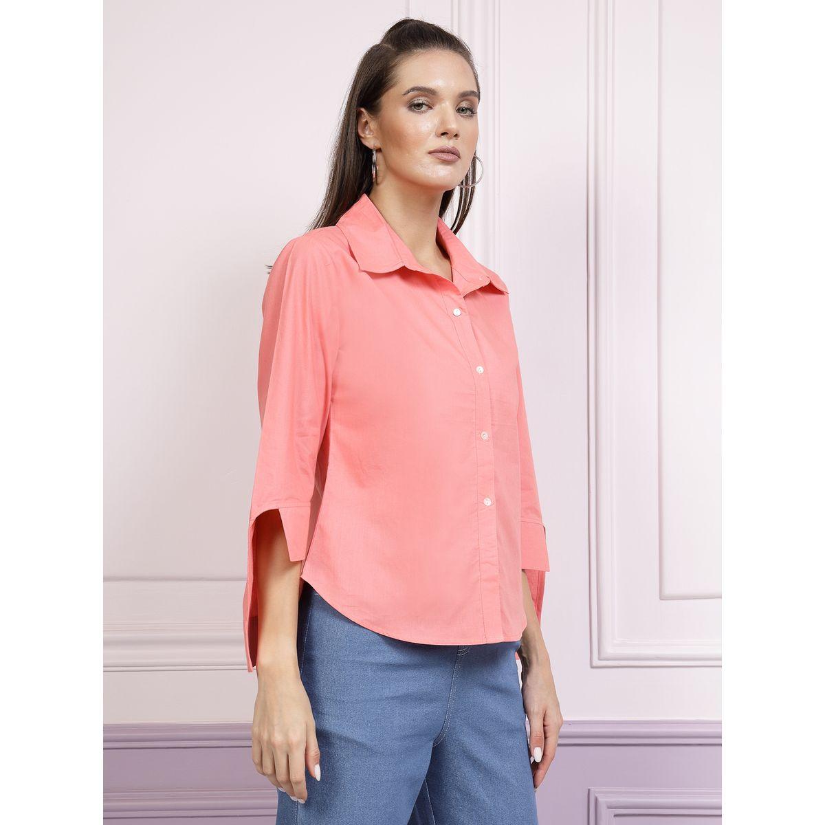 بلوزة بحافة غير متماثلة الطول مع اكمام مكبلة أثينا × ستايلي-women-clothing-shirtsandblouses-shirts-image-6