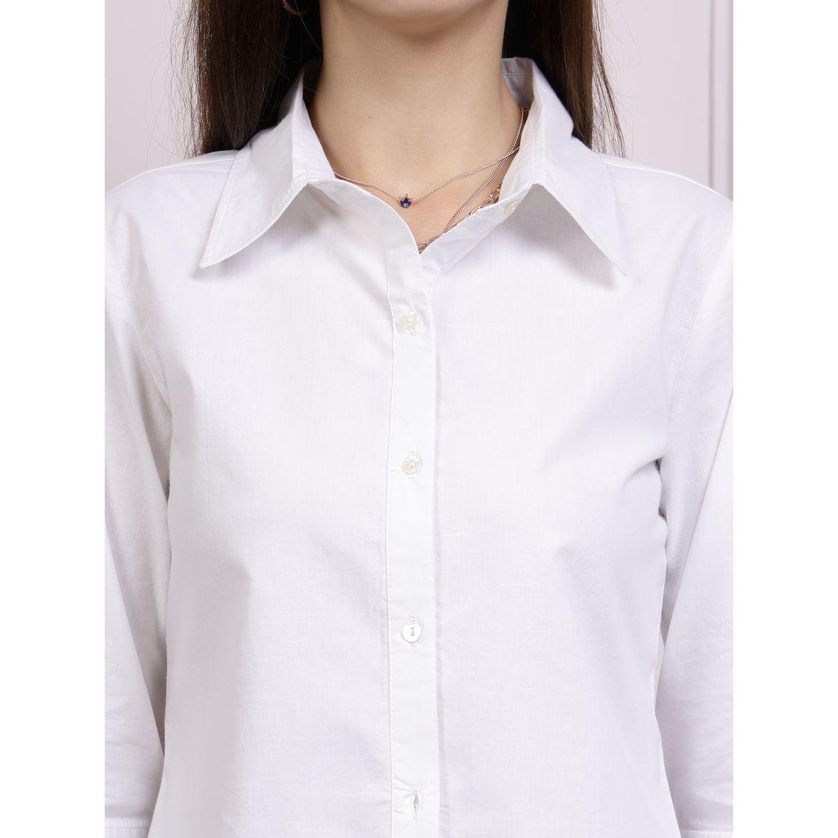 Athena X Styli  High Low Cuffed Sleeves Shirt Style Top-women-clothing-shirtsandblouses-shirts-image-4