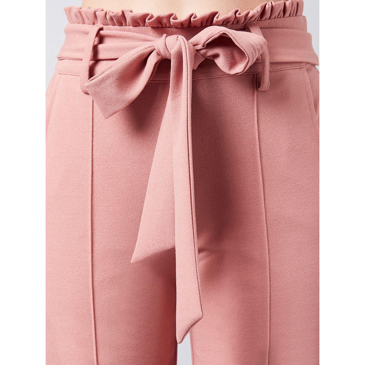 بنطال بقصة سليم فت مع حزام خصر أثينا × ستايلي-women-clothing-bottoms-trousers-image-6