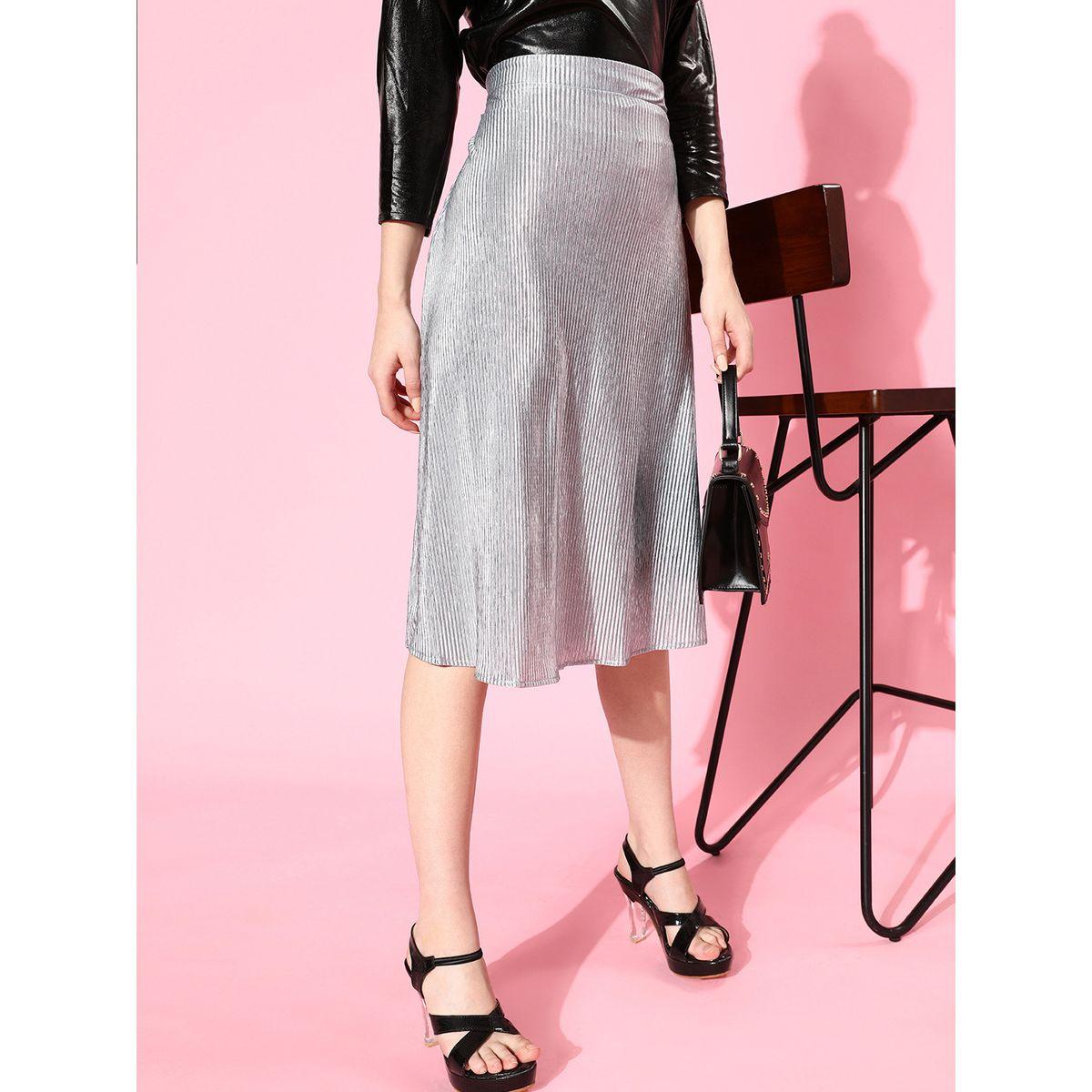 Athena X Styli  Metallic Look Textured Midi Skirt-women-clothing-bottoms-skirts-image-1