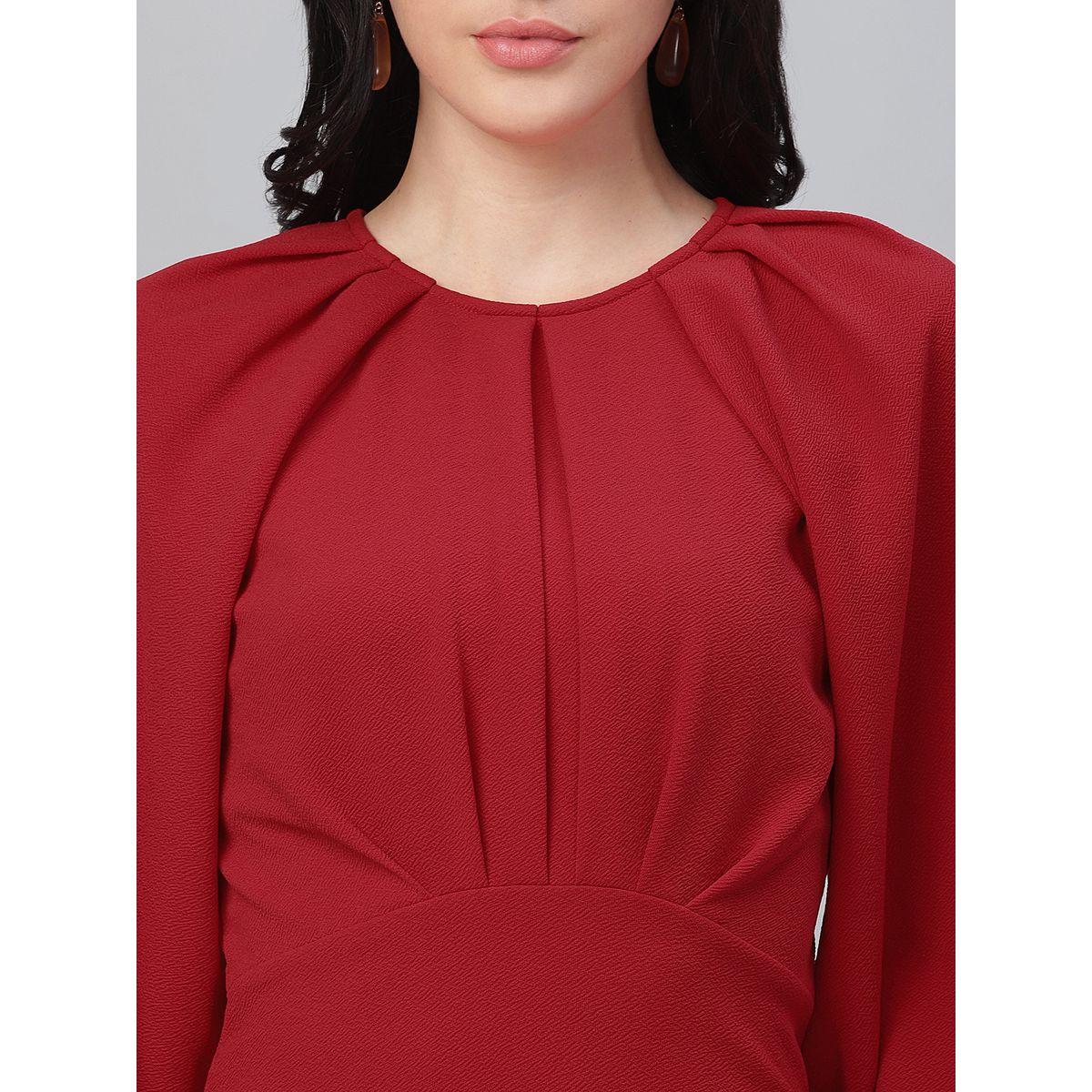 فستان قصير مزين بكسرات مع اكمام طويلة أثينا × ستايلي-women-clothing-dresses-image-6
