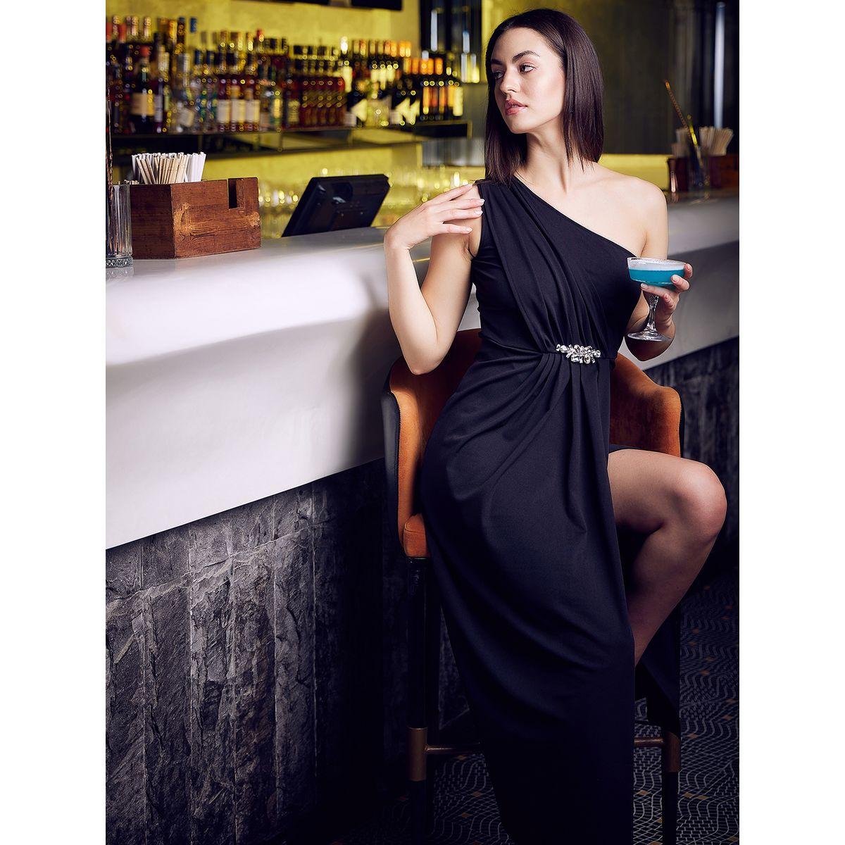 Athena X Styli  One Shoulder Neck Embellished Detail Maxi Dress-women-clothing-dresses-image-2