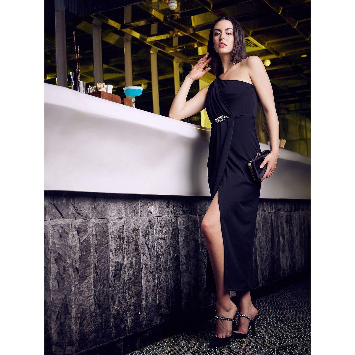Athena X Styli  One Shoulder Neck Embellished Detail Maxi Dress-women-clothing-dresses-image-3