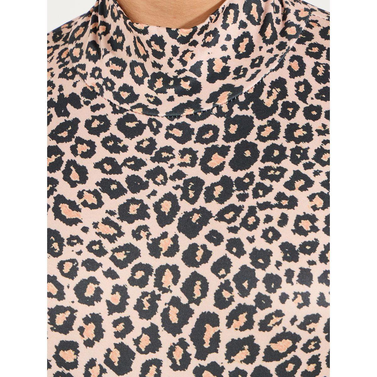 Styli Leopard Print High Neck Bodysuit-women-clothing-tshirts-image-4
