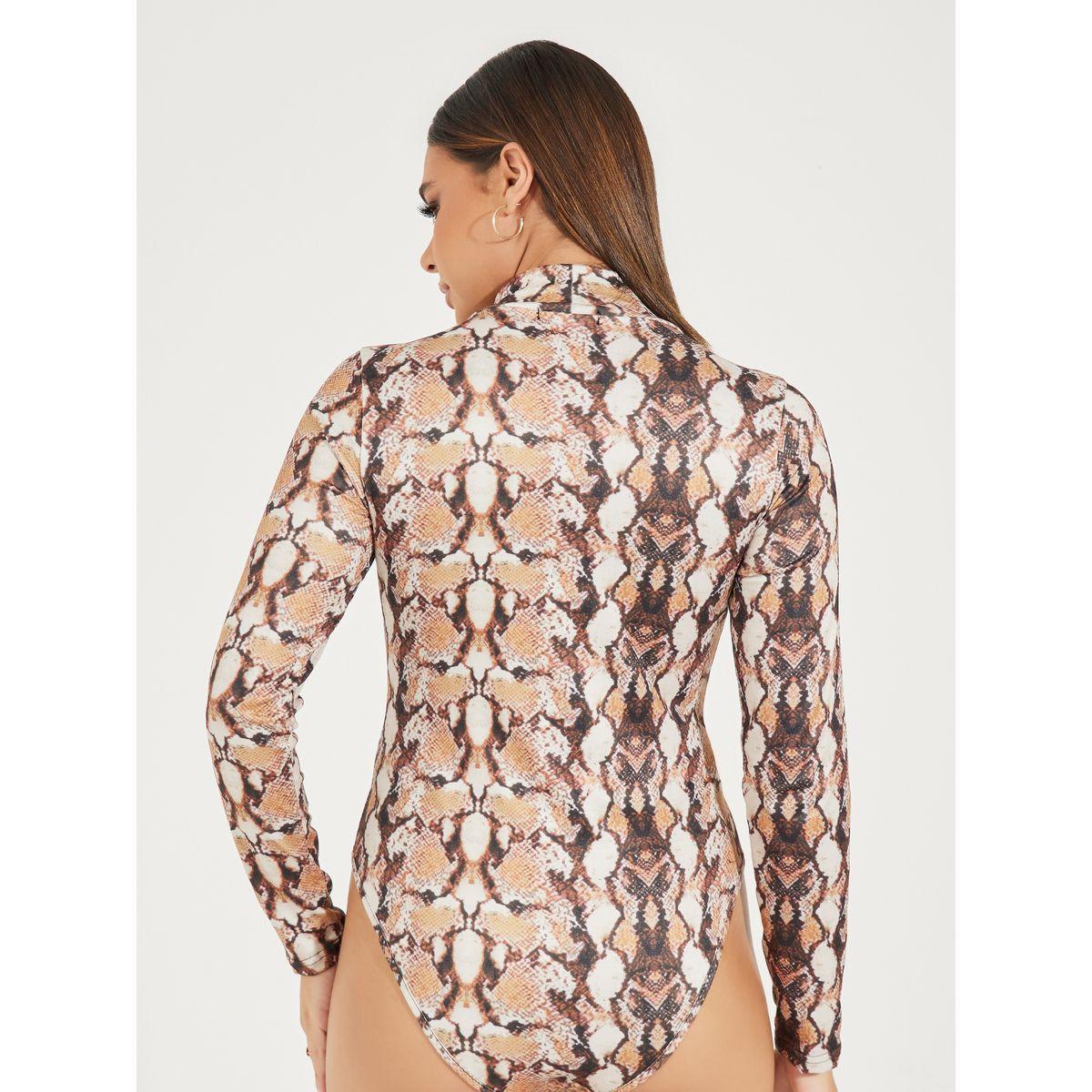 Styli Snakeskin Print High Neck Bodysuit-women-clothing-shirtsandblouses-blouses-image-5