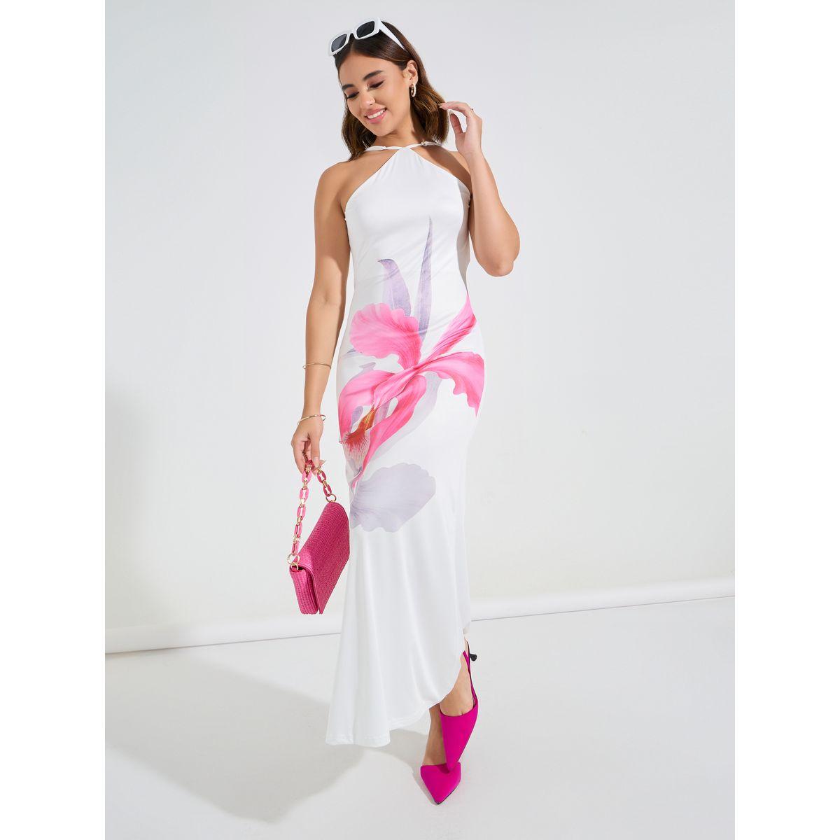 Styli Floral Print Halter Neck A-Line Maxi Dress-women-clothing-dresses-image-4