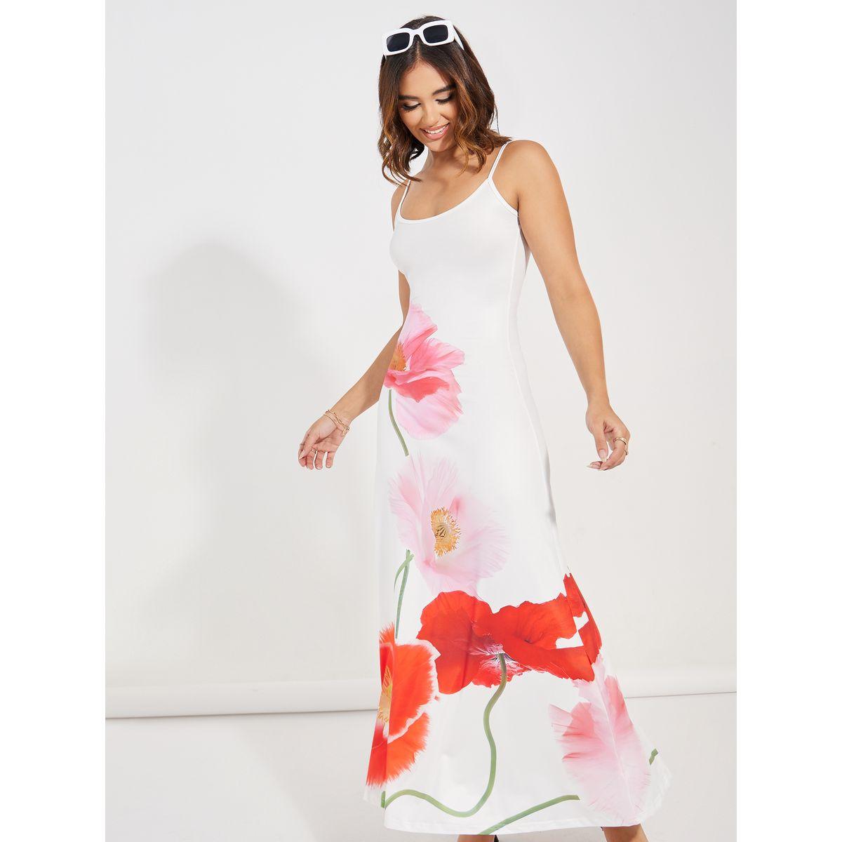 Styli Floral Print Strappy A-Line Maxi Dress-women-clothing-dresses-image-2