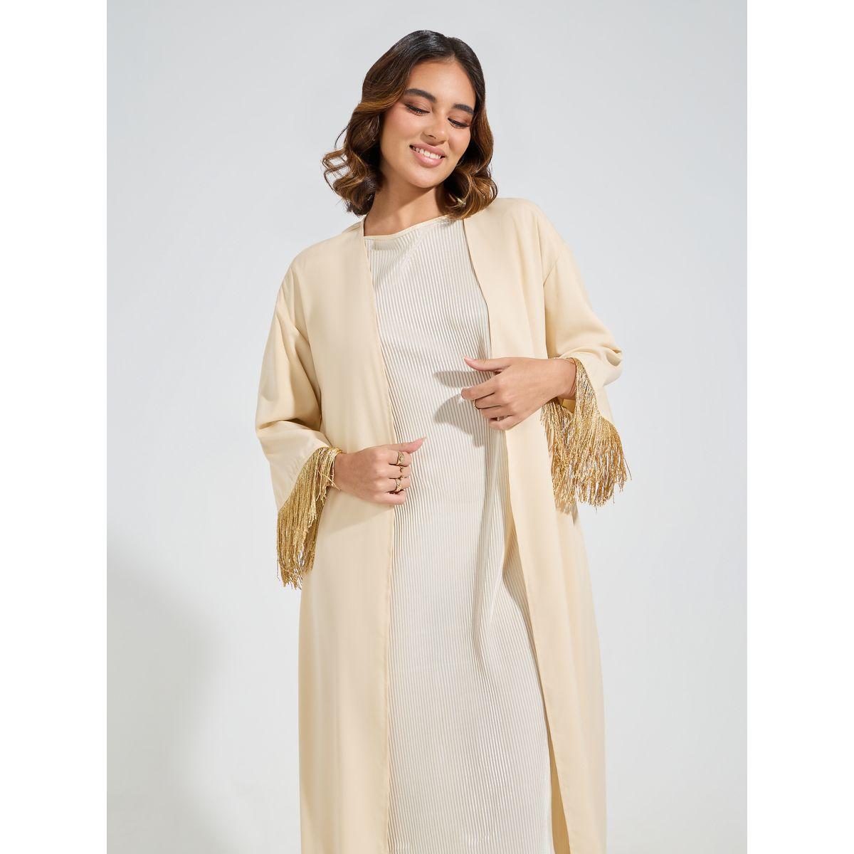 كيمونو طويل مفتوح مع اساور مزينة بشراشيب-women-clothing-shirtsandblouses-shirts-image-2